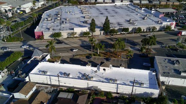 14,000 sqft plaza -  flat roof coating Torrance Ca