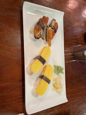 Unagi Nigiri Sushi, Tamago Nigiri Sushi (鰻と卵)