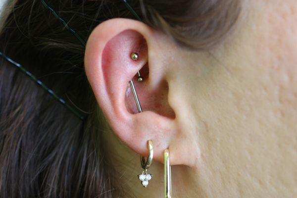 Fresh vertical industrial piercing