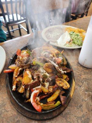 Steak fajitas