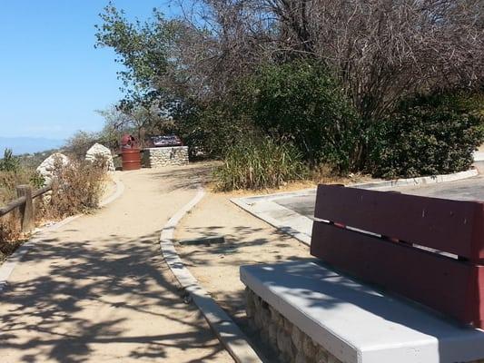 Benches and picnic table