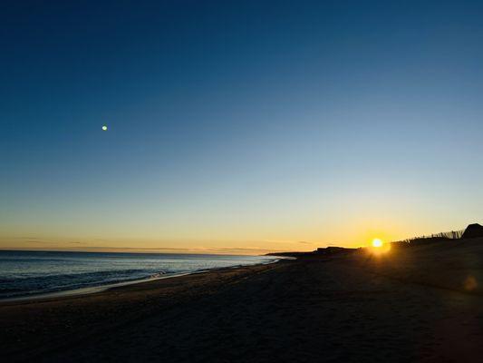 Montauk beach sunset....