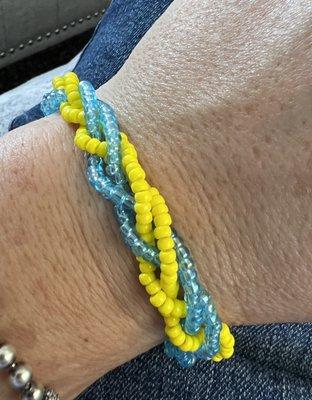 Made my own bracelet "Stand with Ukraine  "