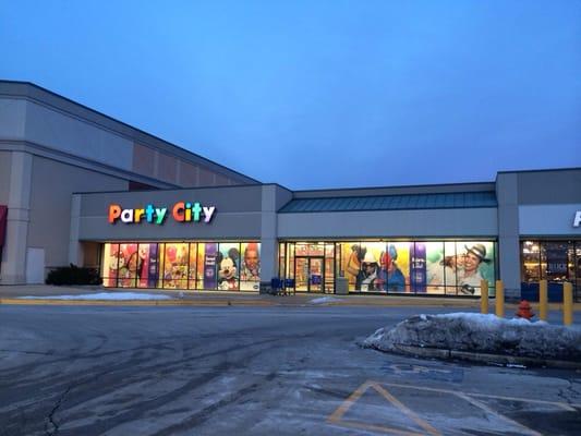 Party City located in shopping plaza at 428S, Suite 104