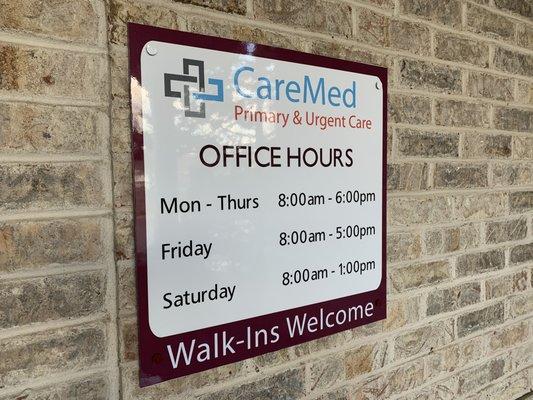 Office Timings-CareMed Urgent Care Riverhead