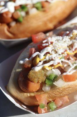 The best vegan Sonoran dogs!