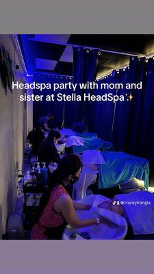 Bridal party, birthday party, girls day out. We can do groups of up to 6 people. www.stellaheadspa.com