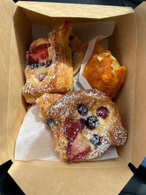 Berry Croissants and Breakfast Brioches