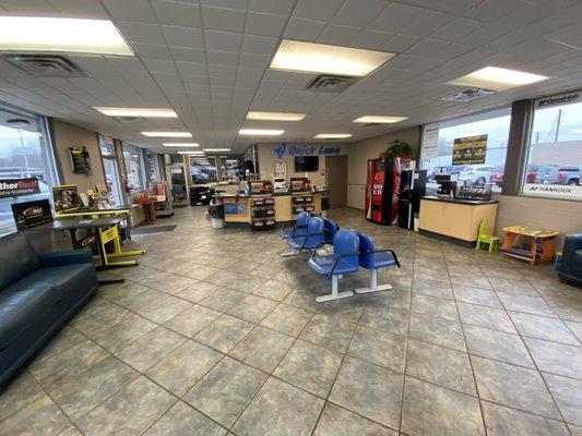 Lobby from the front door looking in, spacious and open!