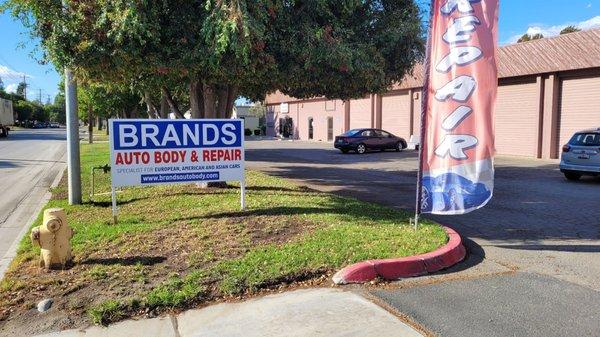 Their business street sign along Old Warm Springs Blvd.