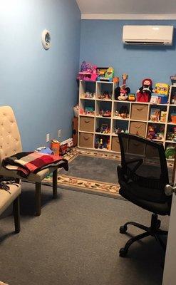 Our therapists make sure to include child friendly tools and toys to get them to open up.