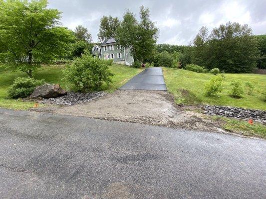 The culvert pre repaving.