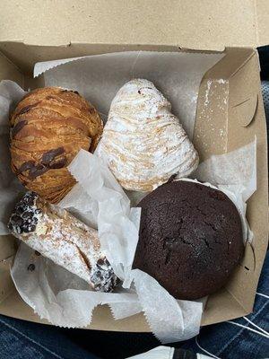 Assorted pastries.