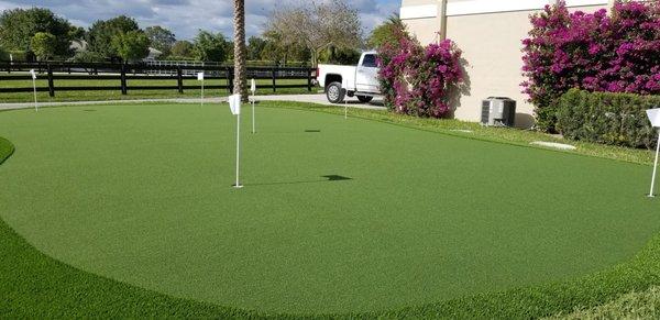 home putting green installation Naples Fort Myers