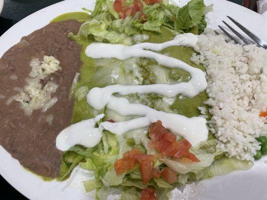 Green Shrimp Enchiladas