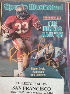 Vintage sports memorabilia