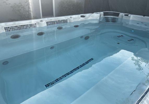 Swim Spa/Hot Tub interior