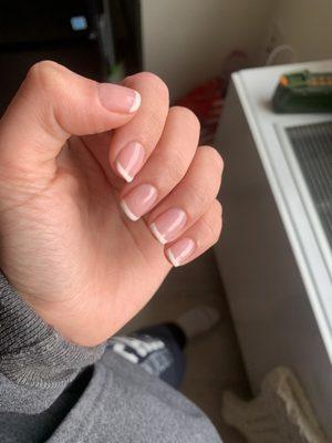 Perfect french manicure