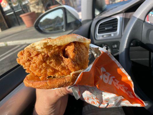 Spicy chicken sandwich