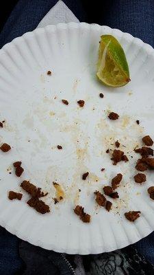 Yummy. Asada tacos gone!