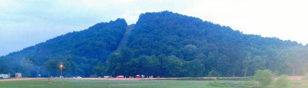 view of the tent area