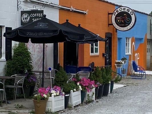 Storefront on the bike path