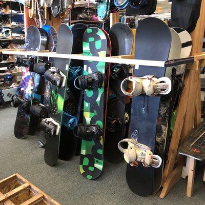 New & Pre-Owned Snowboards, Boots, Bindings, and much More.