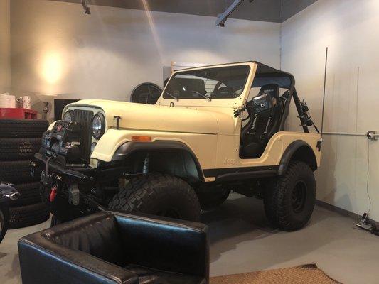 Dope Jeep in their showroom