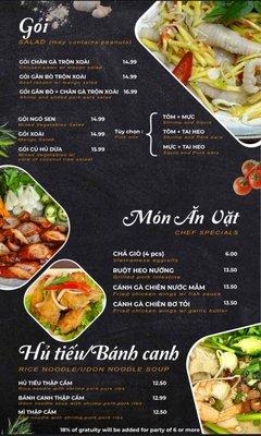 HUONG VIET MENU 2024