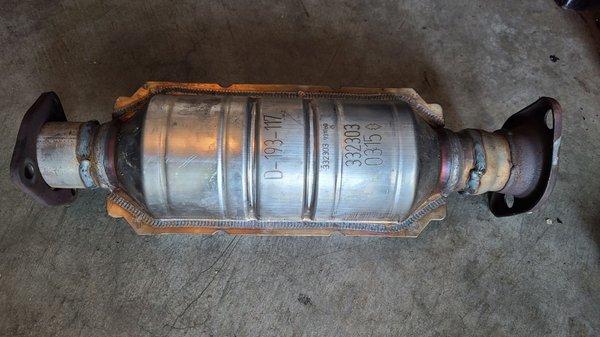 My Universal Catalytic Converter with welded ends and flanges.