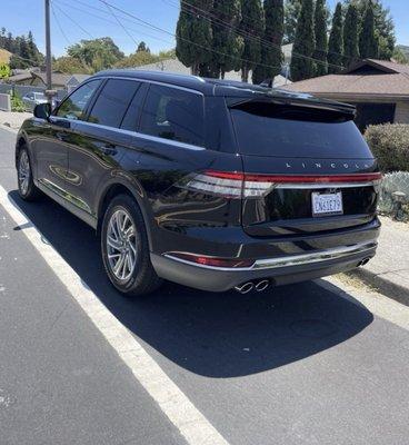 Journey Quest's new Lincoln Aviator Executive sedan from Mccoy Auto Brokers