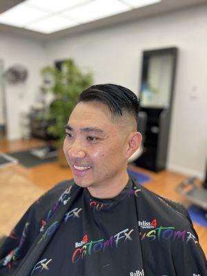 Mid skin fade