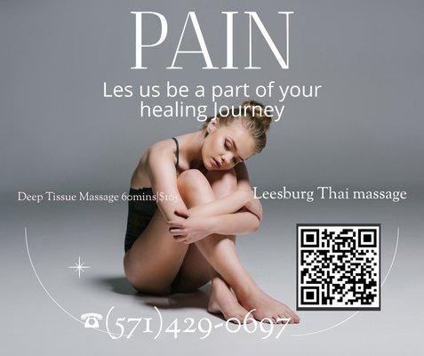 Deep Tissue Massage: Targets deeper layers of muscle and connective tissue.