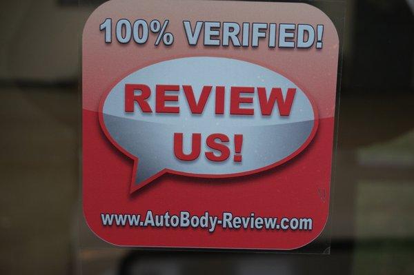 AutoBody-Review.com verified in Chantilly, Va and Centreville, Va