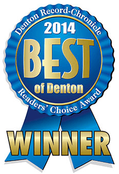 Voted Best of Denton three years in a row (2013-2015), what an honor!