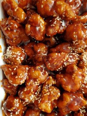 Sesame chicken few bites missing