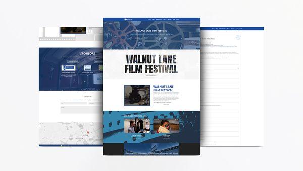 Walnut Lane Film Festival Website Design by Techbear.