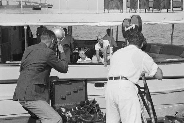 President FDR, vacationing at Montauk, LI. NYC.