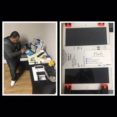 iPad Air  Screen Replacement, From Broken To New !!