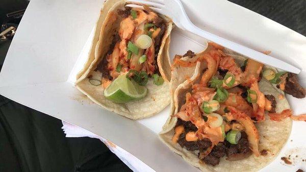 Tacos with Kimchi