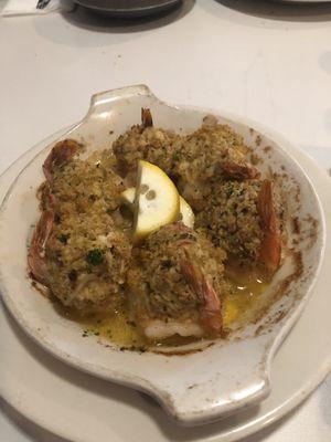 Crab stuffed shrimp