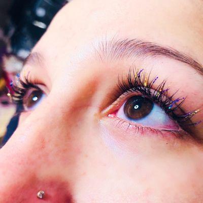 mardi gras, festivals and every day in new orleans gets jazzed up with glitter lash extensions!