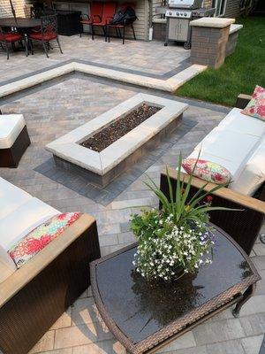 Enjoy the evening with a custom build fire pit