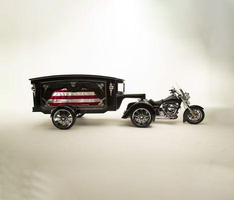 Take your Last Ride in style! The only Harley Davidson Hearse in the Pacific NW