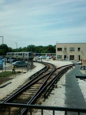 At The Forest Park El on CTA's 2200-series Railcars Farewell Trip.