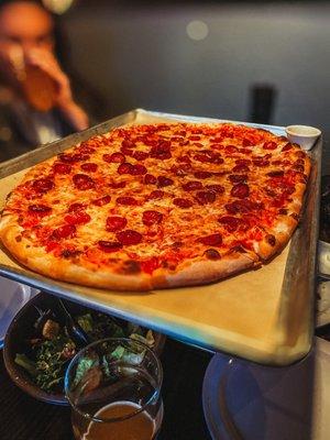 Large Pepperoni Pizza with Hot Honey