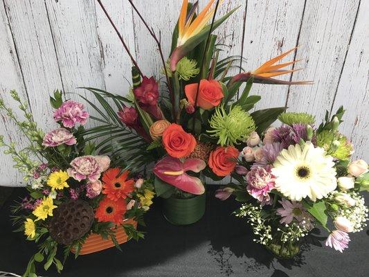 Our designers have over 90 years experience creating arrangements for our valued customers!