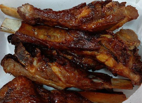 Well seasoned fried ribs