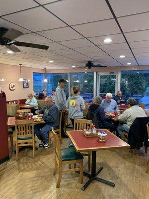 View inside restaurant