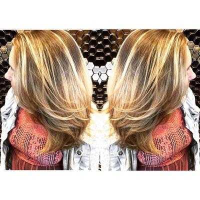 Balayage and hair treatment for this client. Great colors for fall.